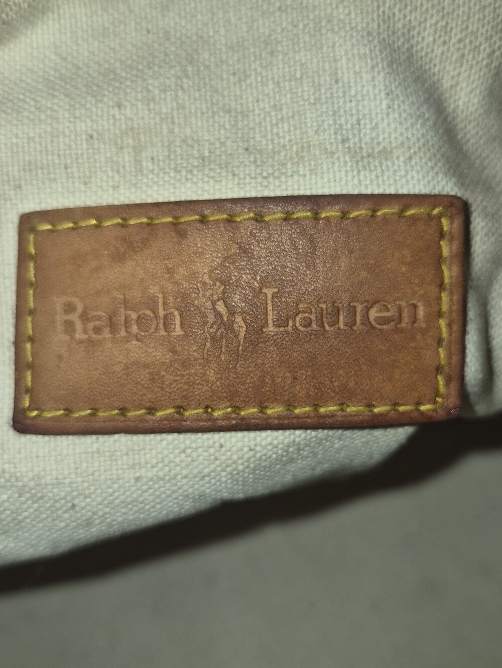VINTAGE Ralph Lauren Pink Floral Canvas Tote with Brown Leather Handles - Picture 2 of 15